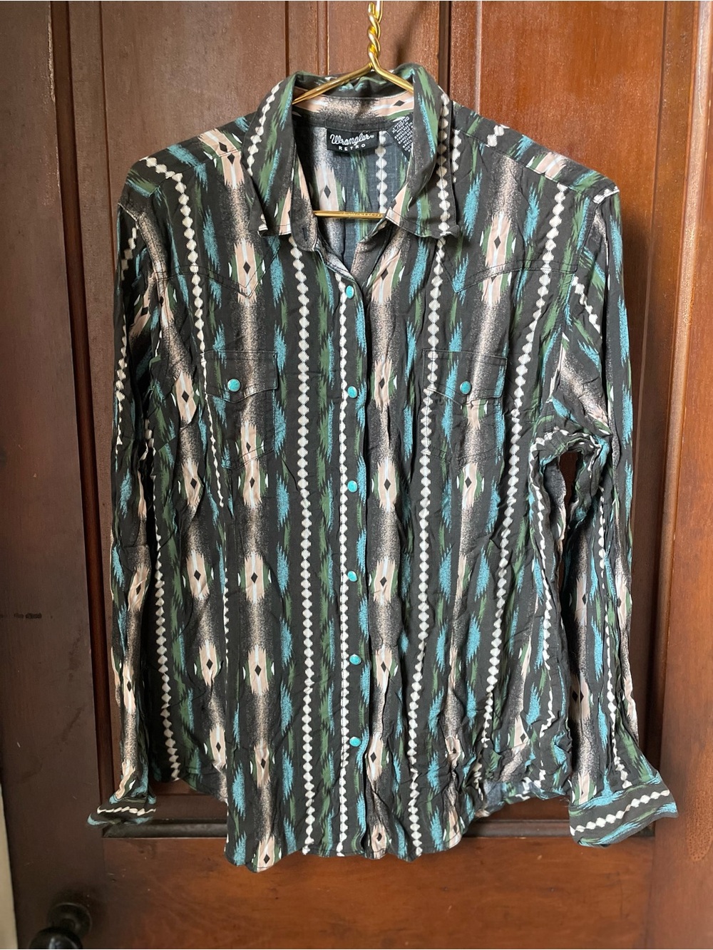 Wrangler Retro women's extra large long sleeve button down top
